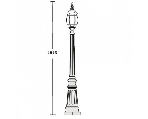 Наземный фонарь  83411S W Oasis Light
