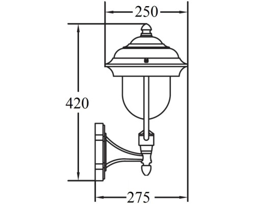Настенный фонарь уличный MADRID 84301 Bl Oasis Light