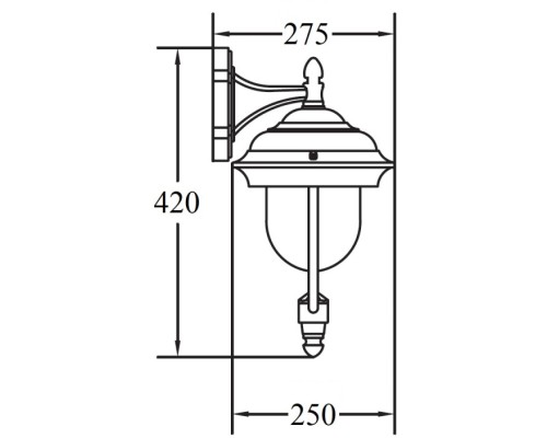 Настенный фонарь уличный MADRID 84302 Bl Oasis Light