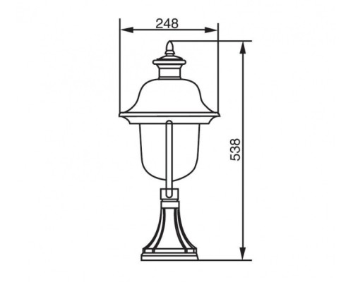 Наземный фонарь  84304c Bl Oasis Light