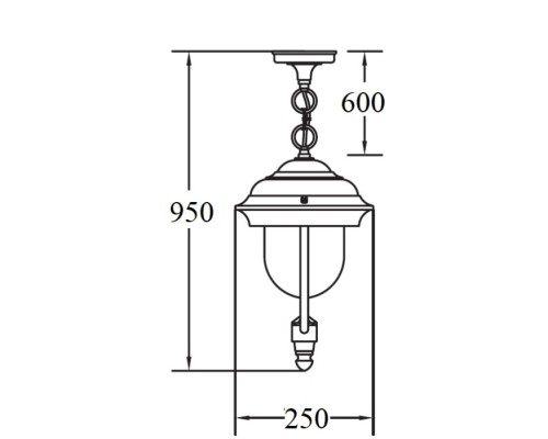 Уличный светильник подвесной MADRID 84305 Bl Oasis Light