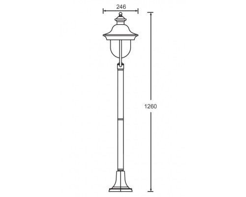 Наземный фонарь  84306c Bl Oasis Light