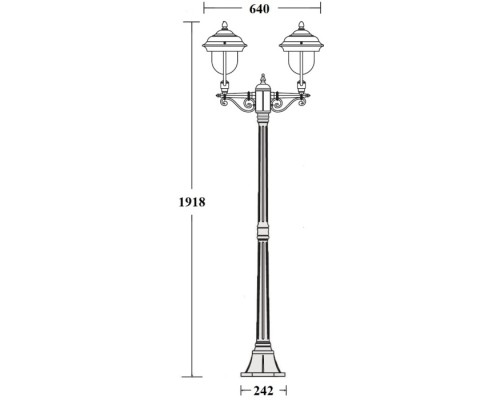 Наземный фонарь MADRID 84308A Bl Oasis Light