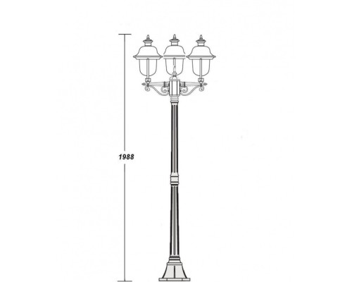 Наземный фонарь  84308cB Bl Oasis Light
