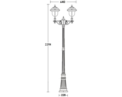 Наземный фонарь MADRID 84309A Bl Oasis Light