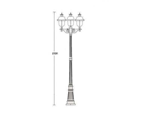 Наземный фонарь  84309cB Bl Oasis Light