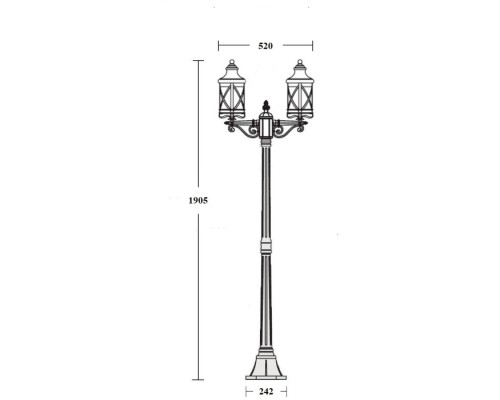 Наземный фонарь LUCERNA 84808A/02 Bl Oasis Light