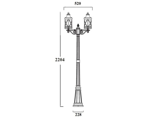 Наземный фонарь LUCERNA 84809A/02 Bl Oasis Light