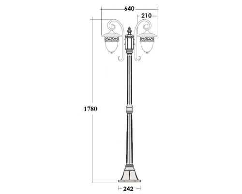 Наземный фонарь KRAKOV 1 L 87208LA/18L Gb Oasis Light