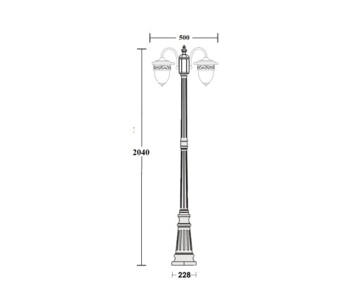 Наземный фонарь KRAKOV 1 L 87209LA/18 Gb Oasis Light