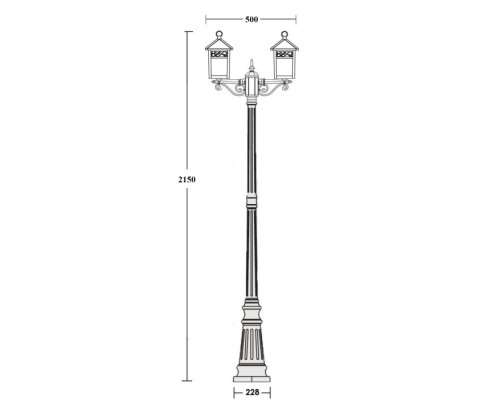 Наземный фонарь KRAKOV 2 87309A Gb Oasis Light