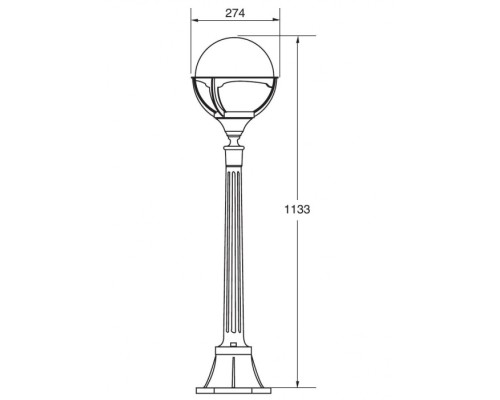 Наземный фонарь  88107 Bl Oasis Light
