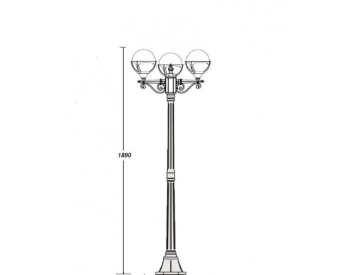 Наземный фонарь  88108B Bl Oasis Light