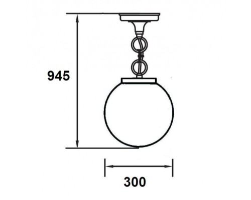 Уличный светильник подвесной  88205L Bl Oasis Light