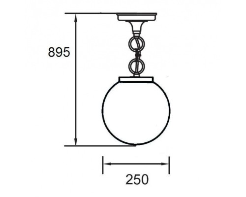 Уличный светильник подвесной  88205S Bl Oasis Light