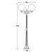 Наземный фонарь GLOBO L 88208LA Bl Oasis Light