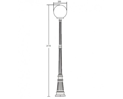 Наземный фонарь  88209S Bl Oasis Light