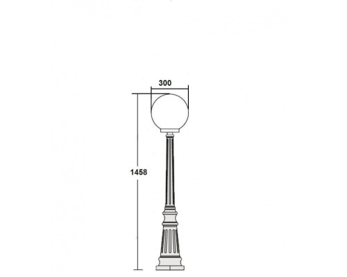 Наземный фонарь  88211L Bl Oasis Light