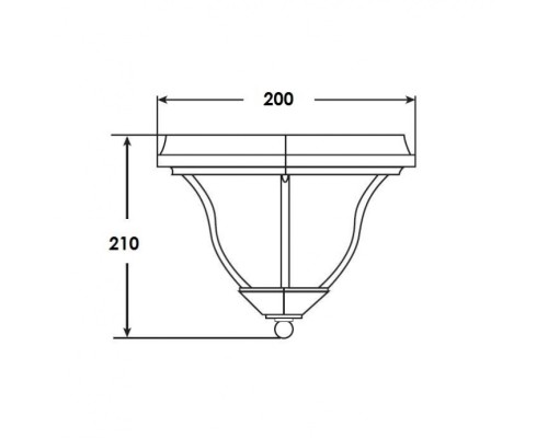Потолочный светильник уличный  89425 Bl Oasis Light