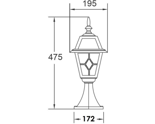 Наземный фонарь FARO 91104 Bl Oasis Light
