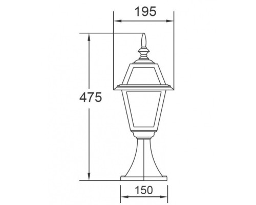 Наземный фонарь  91104 lgG Bl Oasis Light