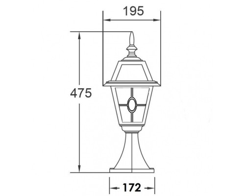 Наземный фонарь  91104 lgY Bl Oasis Light
