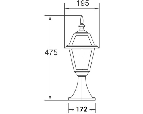 Наземный фонарь FARO-FROST S 91104fS Bl Oasis Light