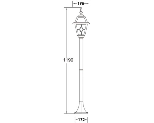 Наземный фонарь FARO 91106 Bl Oasis Light