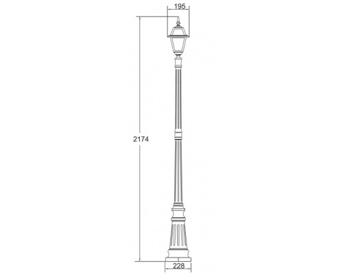 Наземный фонарь  91109 lgG Bl Oasis Light