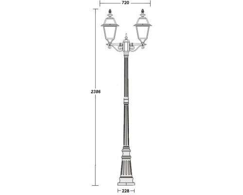 Наземный фонарь FARO-FROST L 91109fLA Bl Oasis Light