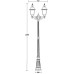 Наземный фонарь FARO-FROST L 91109fLA Bl Oasis Light