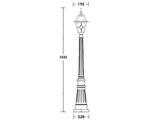 Наземный фонарь FARO 91111 Bl Oasis Light