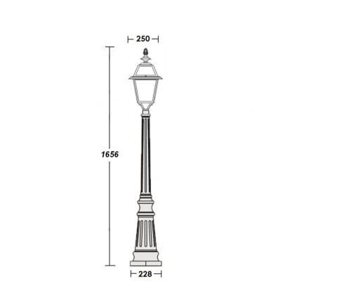 Наземный фонарь FARO-FROST L 91111fL Bl Oasis Light