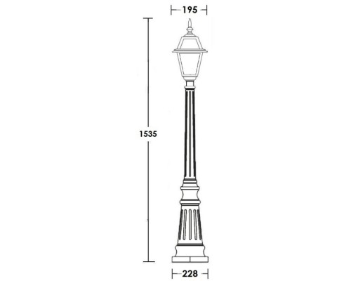 Наземный фонарь FARO-FROST S 91111fS Bl Oasis Light