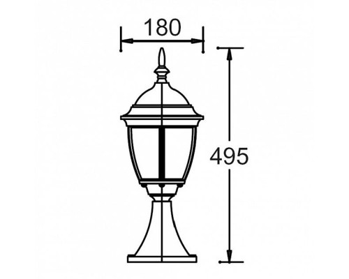 Наземный фонарь  91204S Gb Oasis Light