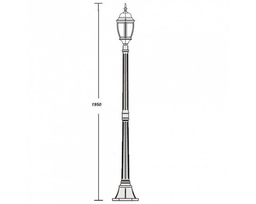 Наземный фонарь  91208L Bl Oasis Light