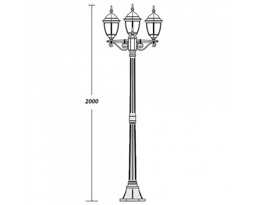 Наземный фонарь  91208SB Gb Oasis Light