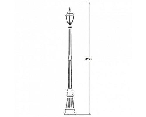 Наземный фонарь  91209S Gb Oasis Light