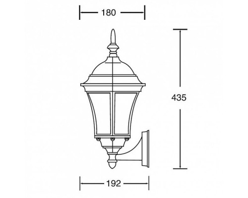 Настенный фонарь уличный  91301S Bl Oasis Light
