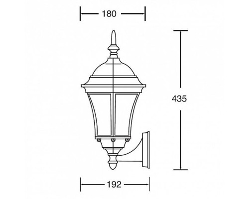 Настенный фонарь уличный  91301S Gb Oasis Light