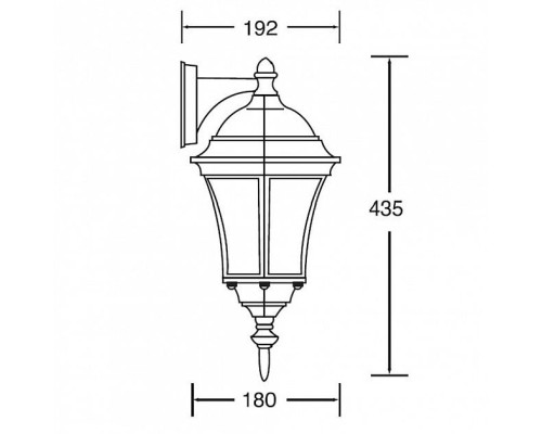 Настенный фонарь уличный  91302S Bl Oasis Light