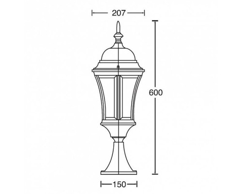Наземный фонарь  91304L Gb Oasis Light