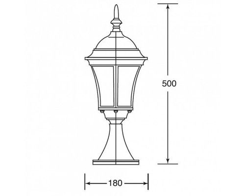 Наземный фонарь  91304S Bl Oasis Light