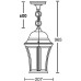Уличный светильник подвесной ASTORIA 1 L 91305L Bl Oasis Light