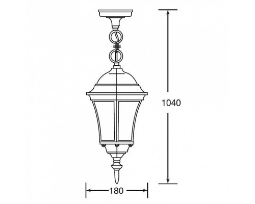 Уличный светильник подвесной  91305S Gb Oasis Light
