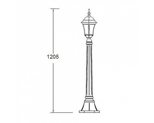 Наземный фонарь  91307S Bl Oasis Light