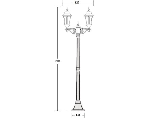 Наземный фонарь ASTORIA 1 L 91308LA Bl Oasis Light