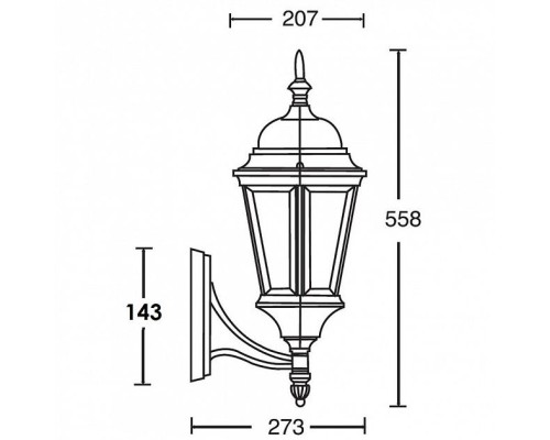 Настенный фонарь уличный  91401L Gb Oasis Light