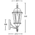 Настенный фонарь уличный ASTORIA 2M 91401M Bl овал Oasis Light