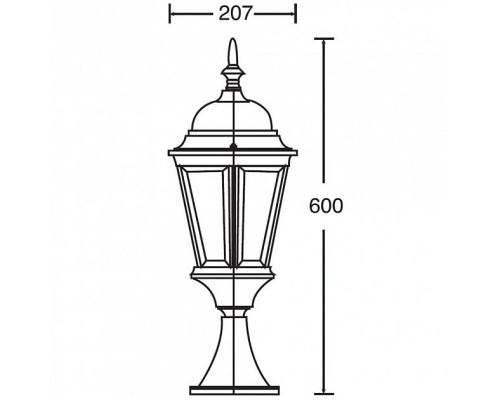 Наземный фонарь  91404L Bl Oasis Light